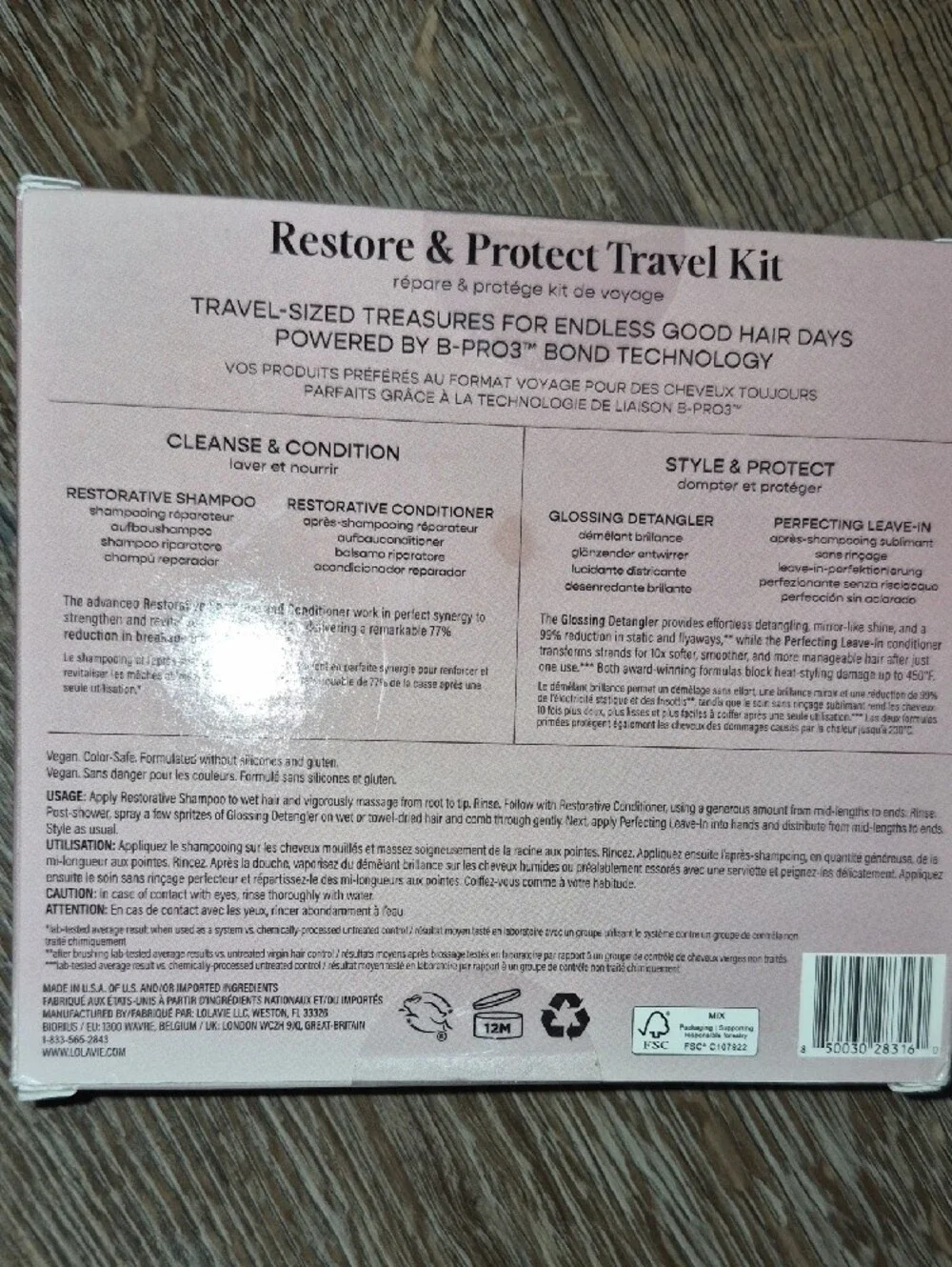 LOLAVIE Restore & Protect Travel Kit - New